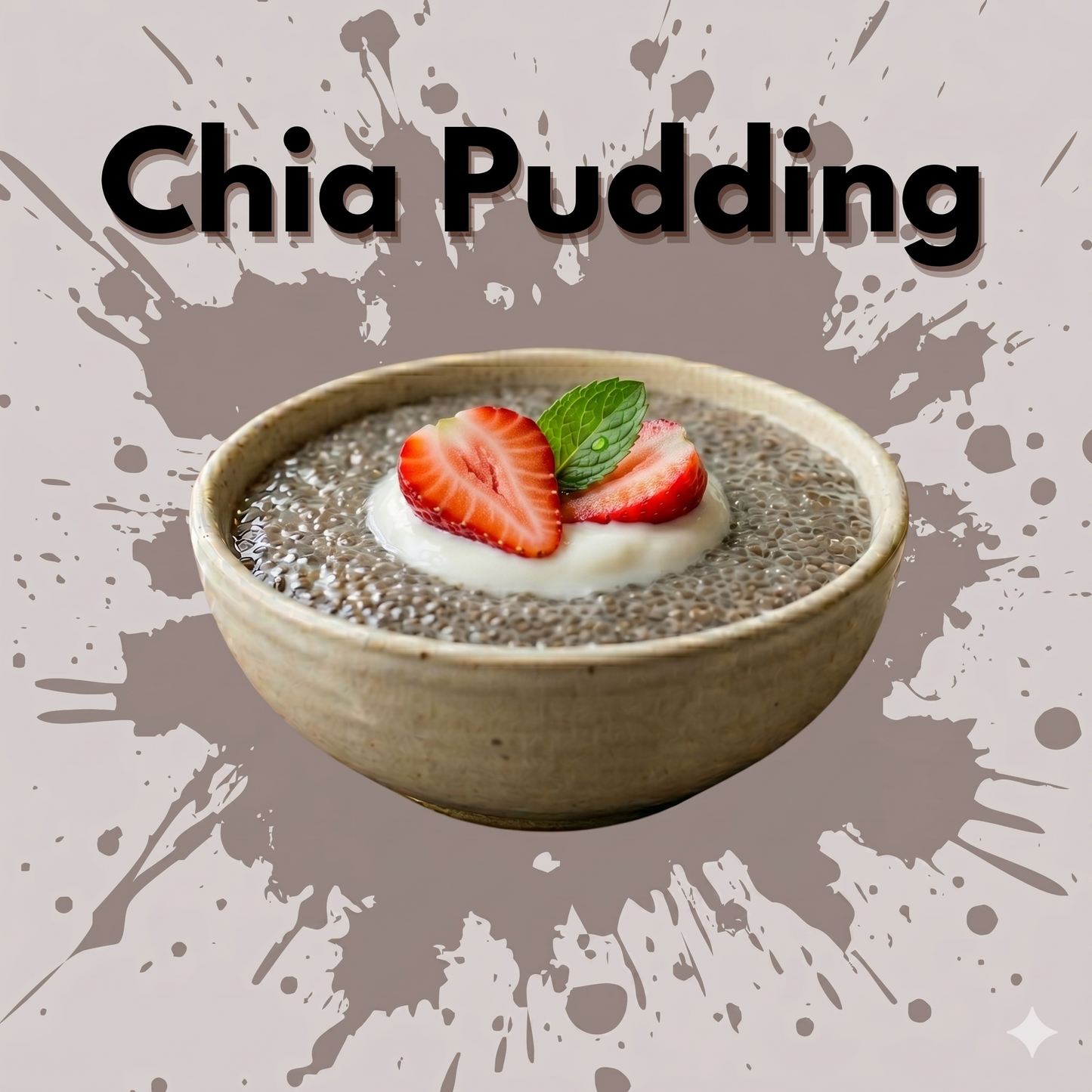 Glow Chia Pudding mit Erdbeere