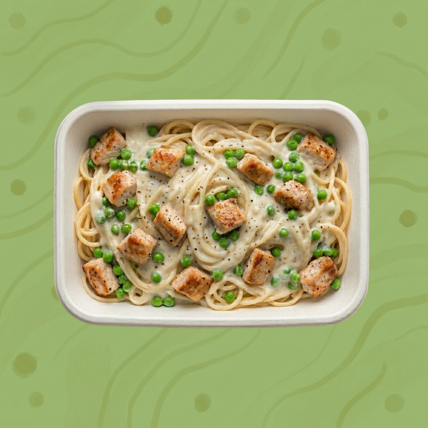 Pasta Creamy Chicken & Erbsen